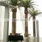 Home garden edging decorative 5ft to 16ft Height outdoor artificial green plastic palm trees EDS06 0815