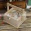 portable natural wooden tea box
