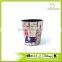 London Print Waste Bin Faux Leather Open Top Standing Trash Can