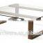 Bronze Stainless Steel Base Glass Coffee Table