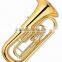 Entry model Brass body Bb tone gold lacquer marching euphonium