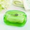 2016 wholesale plastic square transparent soap box bathroom soap box soap dish plastic