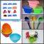 silicone foldable cup /silicone kitchware sets