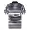 Raidyber Men's knit striped polo t shirt 100%cotton Raidy boer