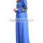 2017 latest design Ethnic Front Zipper Loose Chiffon Closure Abaya