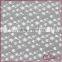 Lovely white heart and star design nylon elastic tricot fabric lace