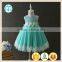 latest baby frock design pictures summer wedding flower dress with green color