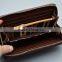 hot selling new fashion man trending clutch wallet with zip coin pocket