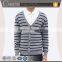 V-neck long-sleeve knitted Cotton material knitted cardigan mens sweater design