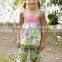 Soft Giggle Moon Children's Boutique Outfits Dress For 4th of July