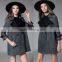 B40994A 2017 new fashion women turn-down collar suede coat