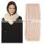 SJ616-01 25CM*135CM Fashion Plain Dyed Knitting Girls' Rabbit Snood Fur Scarf