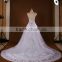 Wholesale - Custom Made 2017 Court Train Illusion Transparent Back Beaded Lace mermaid ball gown Wedding Dresses Bridal Gowns