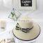 Bordure Bowknot Straw Hat Straw Plaited Article Outdoors Sunshade Hat