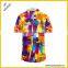 Wholesale Custom Printed 100% Polyester Hawaiian Shirt For Men