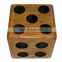 Promotional Wooden Dice handmade custom printed wooden Lawn dice wholesale