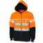 High Visibility cheap Polar Fleece protective jacket in winter safety reflective clothing