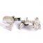Sliver Plating Carp Fish Fashion Brand Design Shirt Cufflinks