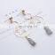 Contracted Han Guoer nail female long tassel earrings hand geometry eardrop asymmetric earrings wholesale pearl earrings