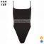 China skinny shoulder straps one piece swimsuit factory bikini woman