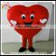 Lifelike red heart mascot costume, red heart cartoon fur costume for charity/event