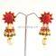 Wholesale Imitation pachi jhumka earrings -Traditional South indian pachi jhumkas -South indian pachi jhumka earring