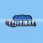 embossed logo permanent adhesive metal label