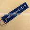 Custom LOGO design oblong metal name sublimation blank keychain/keyring
