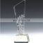 crystal glass awards trophy for souvenirs