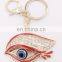 Personalized Metal Crystal Evil Eye Key Ring Car Keychain Pendant Key chains Jewelry