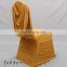 Modern design hotel ruffled chair cover with swag wholesale online
