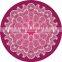 Factory direct sell round suede natural rubber yoga mat
