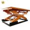 7LSJG Shandong SevenLift 2 ton manual outdoor stationary hydraulic large scissor lift table platform