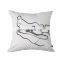 RAWHOUSE dogs design wholesale price cotton throw pillowcases cushion cover for sofa couch car use