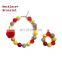 Baby Girl necklace + headband 2pcs Set Halloween Thanksgiving Candy Color Kids bubble beads Set Gift