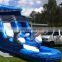 Cool color Double dolphin inflatable multil Wet slide popular for sale