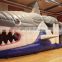 Daddy shark kid commercial bouncy castle inflatable obstacle course for sale