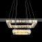 Popular Square Ring Hanging Luminaire crystal pendant lamp for Dining Room