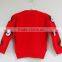 Embroidery pattern girls pullover sweater