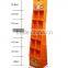 Elegant design logo printed custom cardboard book display stands
