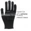 HPPE Glass Fiber Shell Sharp Shield Gloves With TPR Anti Impact Pad Sandy Nitrile Coated Cut Resistant Safety Work Gloves Police
