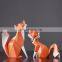 Modern minimalist fox animal decoration light luxury resin decoration
