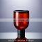 Nordic Style Home Party Decor Candle Wedding Decoration Cup Shape Round Glass Vase Red