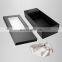 luxury custom logo square black foldable flower hard paper box with ribbon big packaging gifts boxes for bouquets