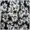 black flower spandex fabric