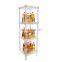 heavy duty supermarket 4 shelves clear floor standing water bottle PVC beverages display shelf