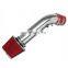 AOSU RED Air Intake Kit + Filter For 1996 1997 1998 Civic EX/HX 1.6L L4 Short Ram