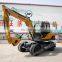 Hengwang HW80L Hydraulic Excavators Wheeled 8 ton  Excavator With Hydraulic Sugarcane Grab