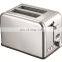 Small household stainless steel toaster multi-function baking toaster breakfast machine with pointer plate