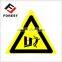 chemical adhesive printed security label for roll, pvc warning sticker